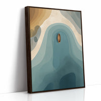 Solitude Adrift in Turquoise Canyons