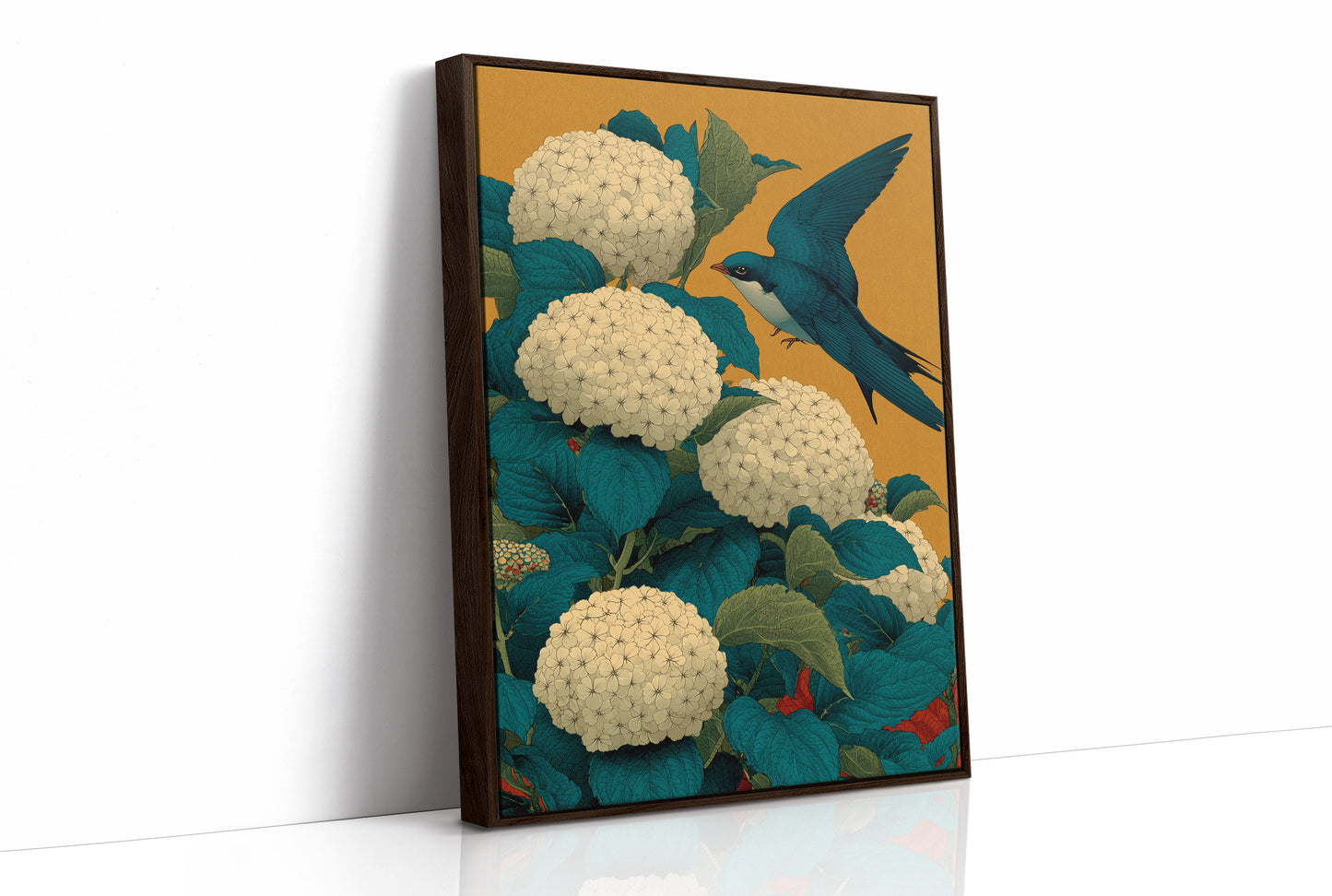 The Swallow Came Back for the Hydrangeas