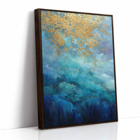 Golden Storm Breaks Over Azure Seas