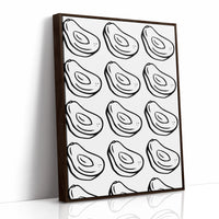 Avacado Dance In Black Lines