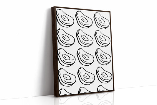 Avacado Dance In Black Lines
