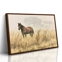 Bay Horse in the Golden Field