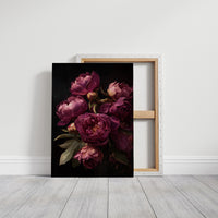 Velvet Blooms Against Midnight Walls