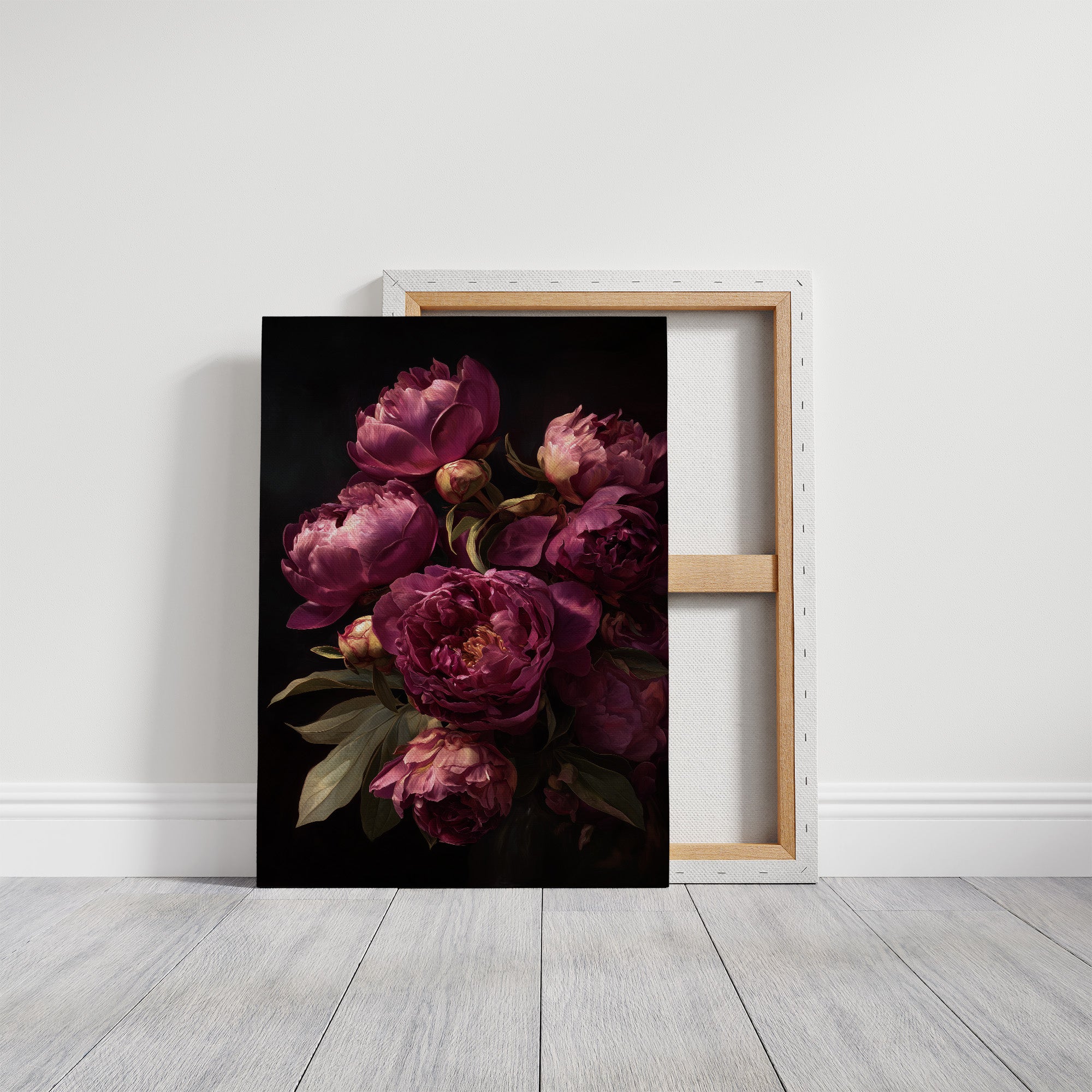 Velvet Blooms Against Midnight Walls