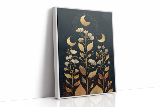 Celestial Flora Under Night Sky