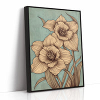 Daffodils Draw Lines In Spring