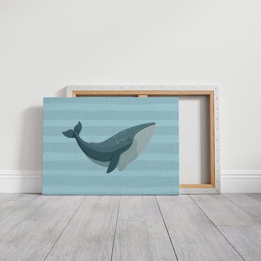 Blue Whale Canvas Art