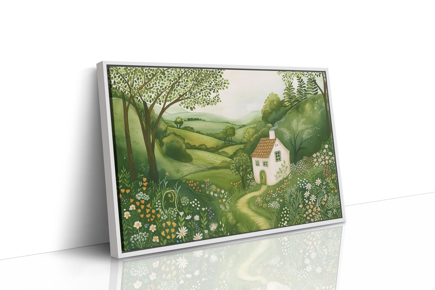 Cottage Path Through the Wildflowers