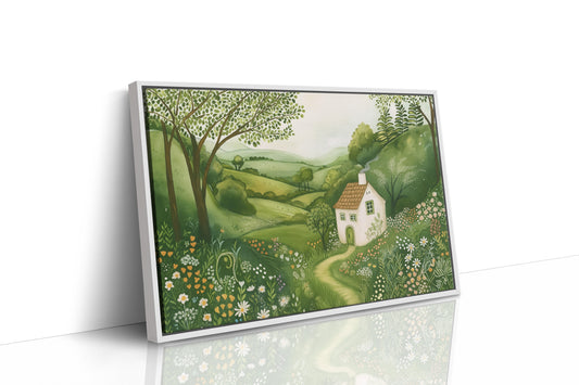Cottage Path Through the Wildflowers