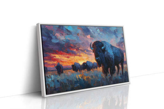Prairie Giants Watch The Fire Sky