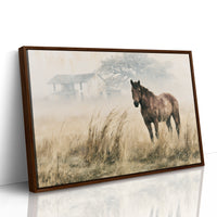Horse and the Old Homestead