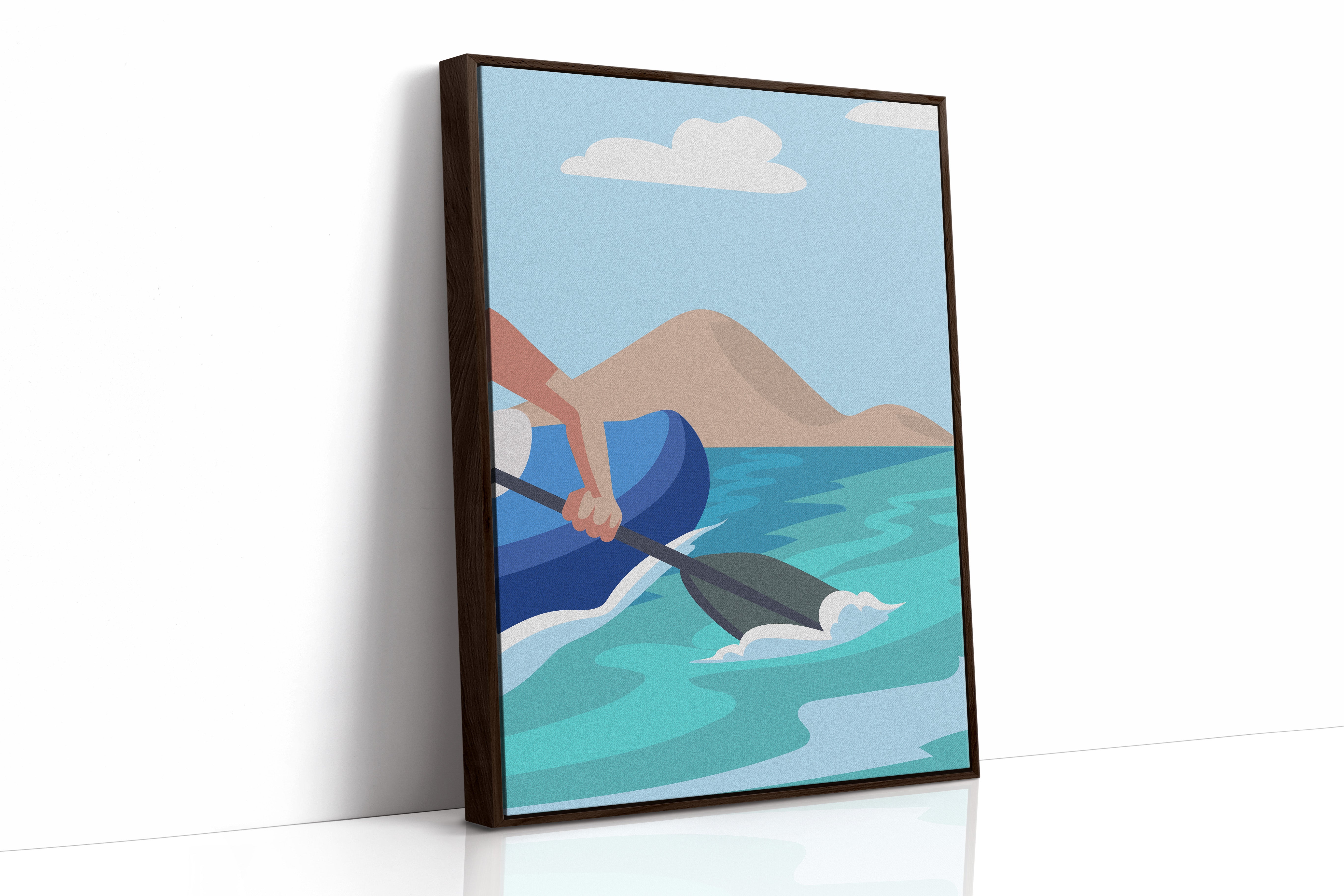 Paddle Through Mountain Lake Serenity