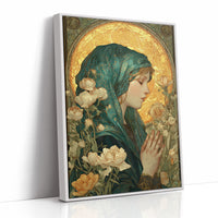 Prayer Among Gilded Peonies