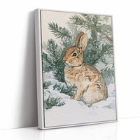 Rabbit In Snowy Pines
