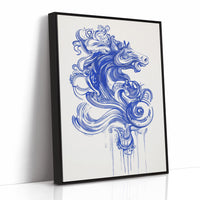 Wild Horses Dance In Indigo
