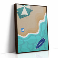 Beach Ball Plays With Turquoise Tides