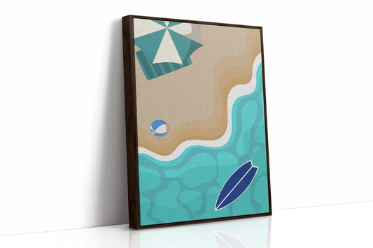 Beach Ball Plays With Turquoise Tides