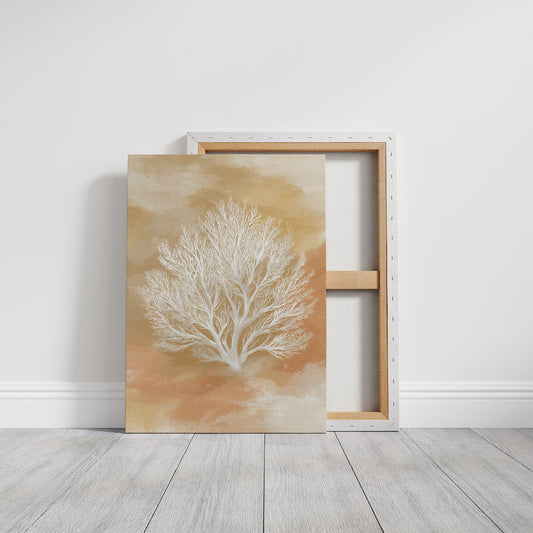 Ivory Branches On Golden Canvas