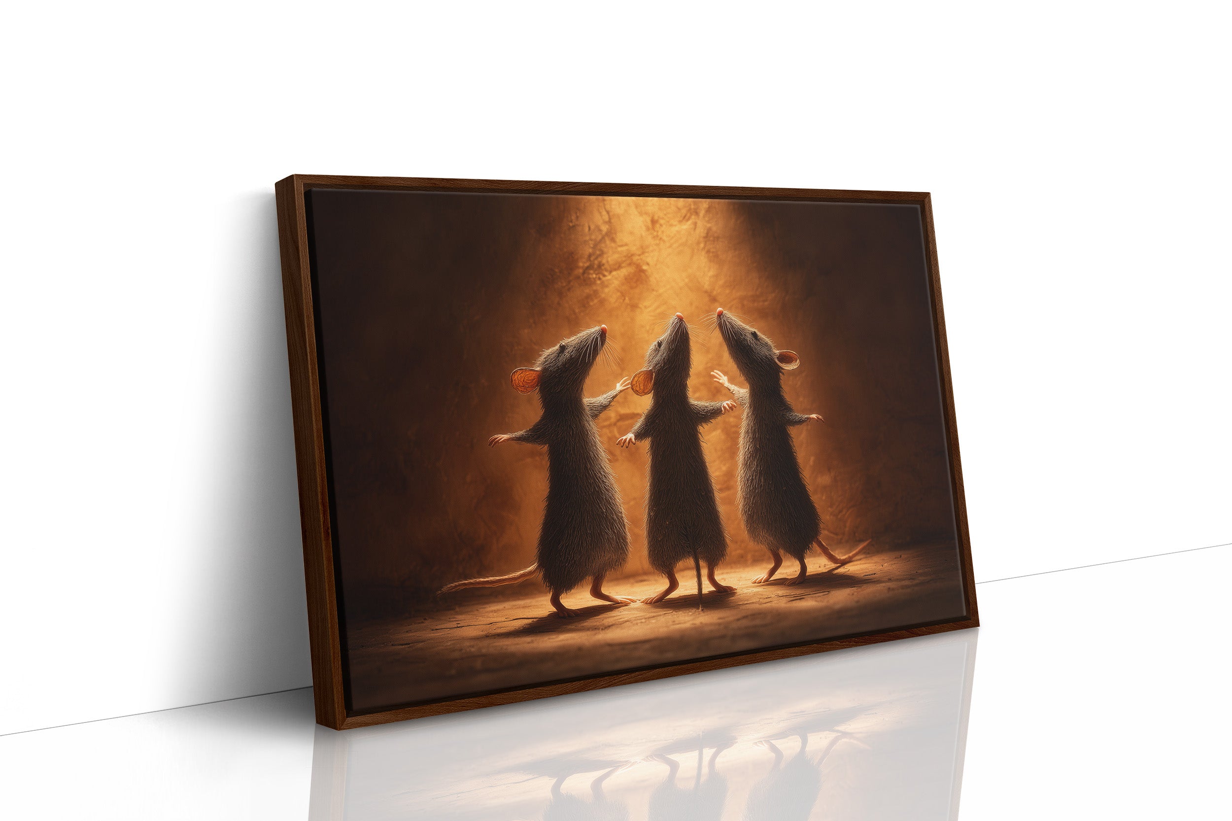 Three Mice Circle Amber Light