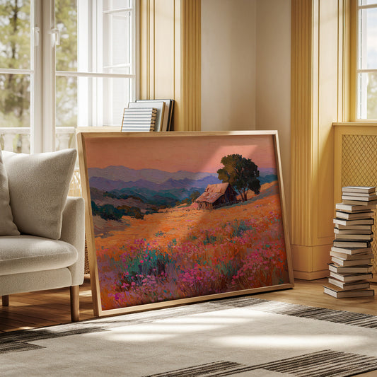 Sunset Over Fields of Gold