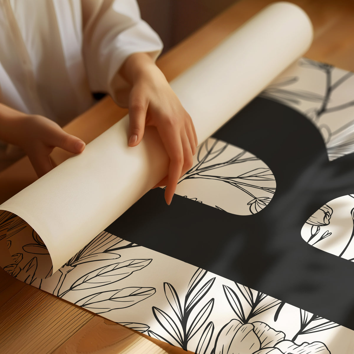 Botanical Letter B Monogram