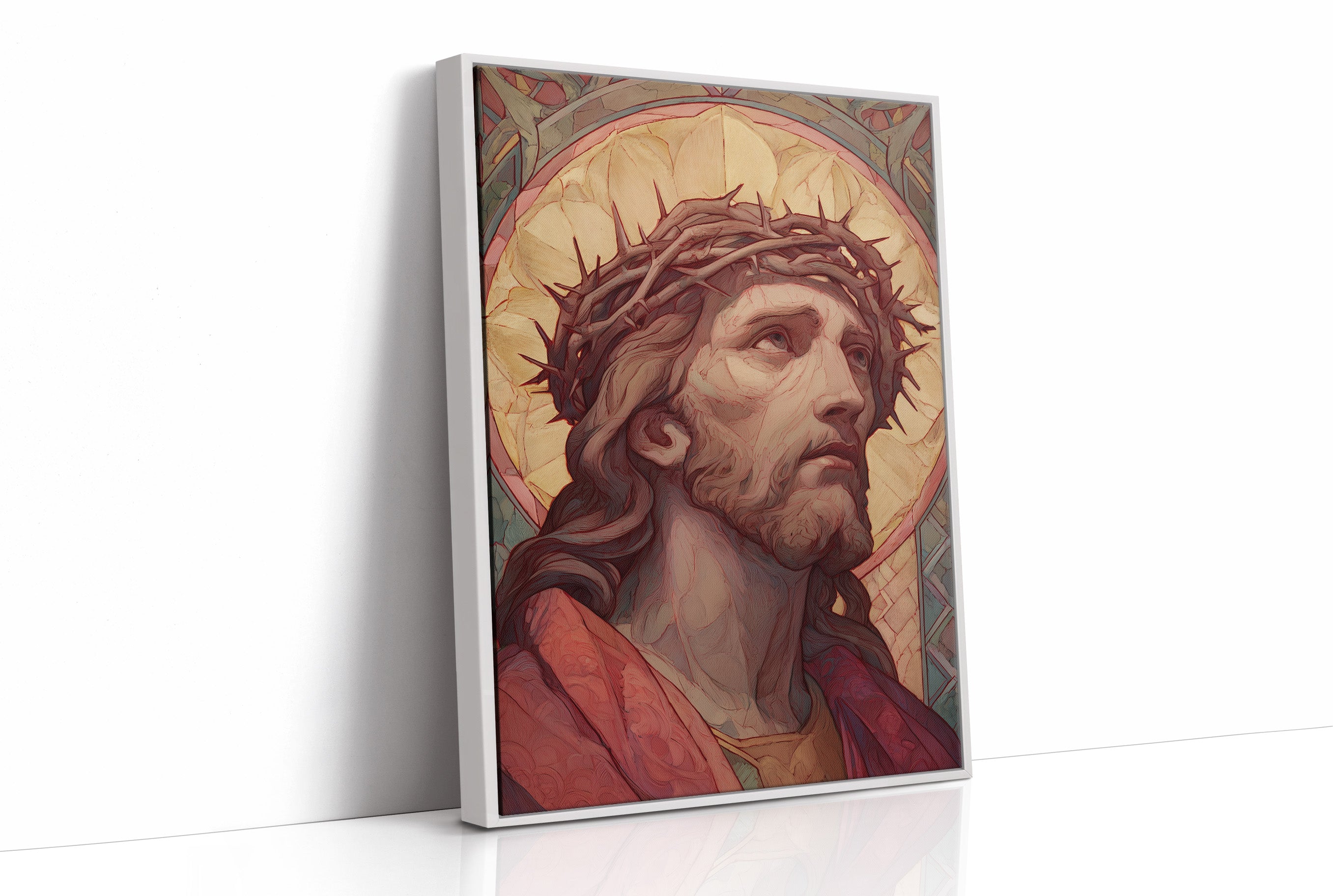 Sacred Gaze Toward Heaven's Light