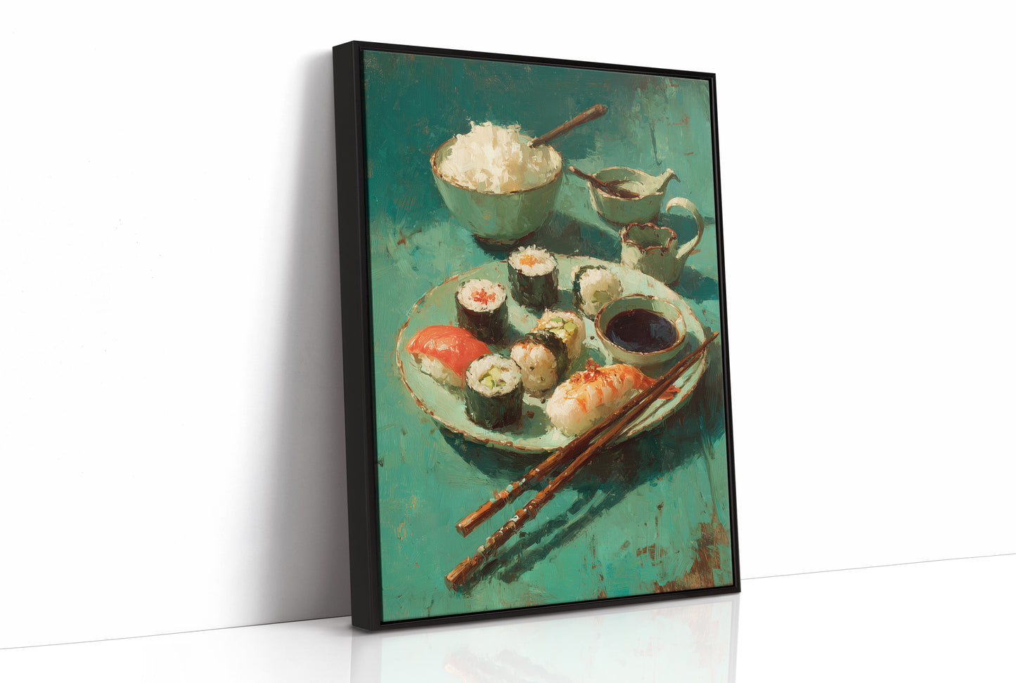 Sushi in Teal Shadow
