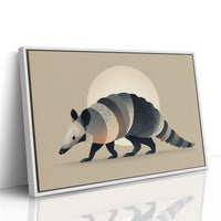 Moonlit Armadillo Carries Desert Patterns