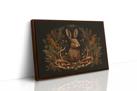 Autumn Hare Among Woodland Treasures