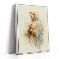 Gentle Flowers Among Watercolor Grace