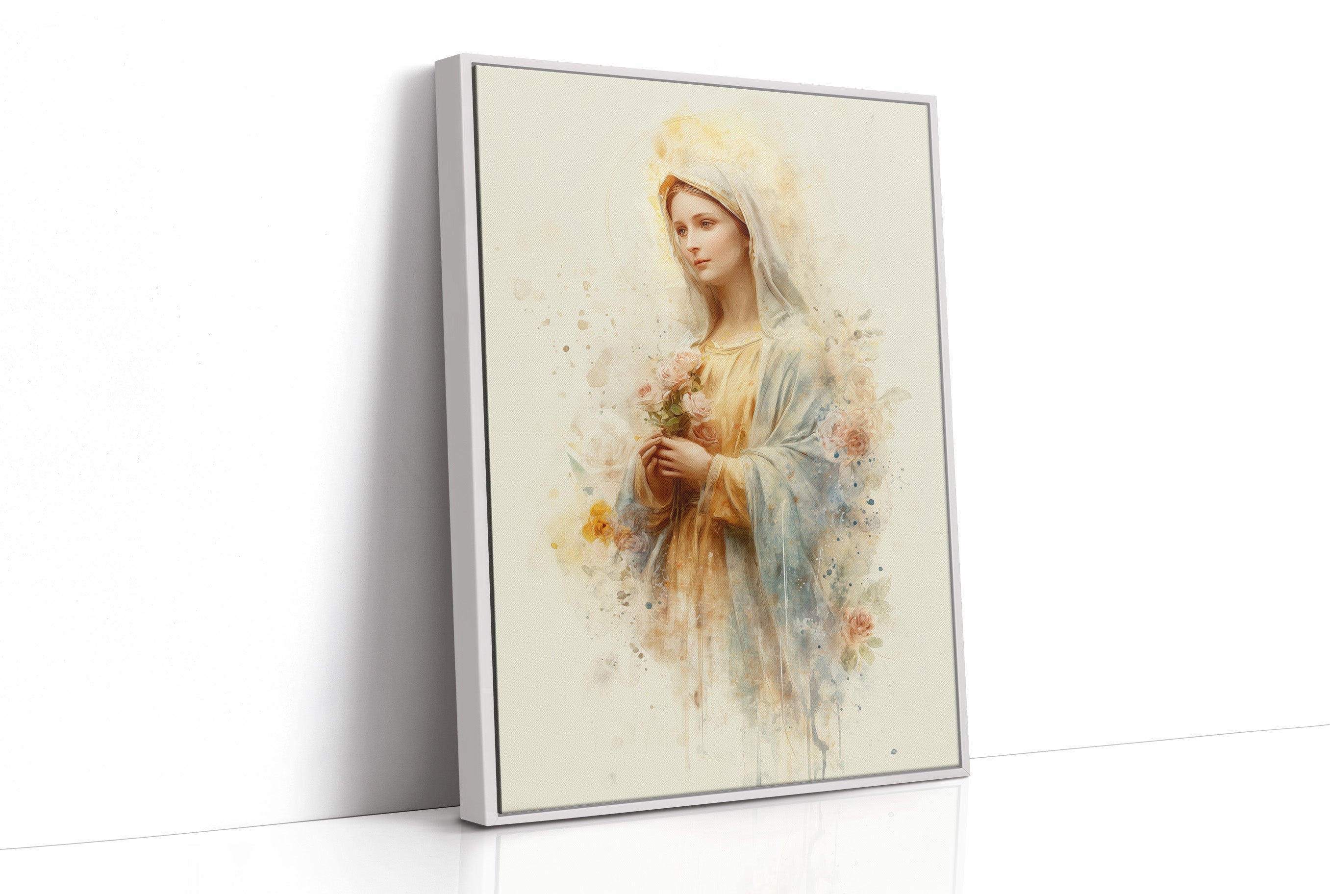 Gentle Flowers Among Watercolor Grace