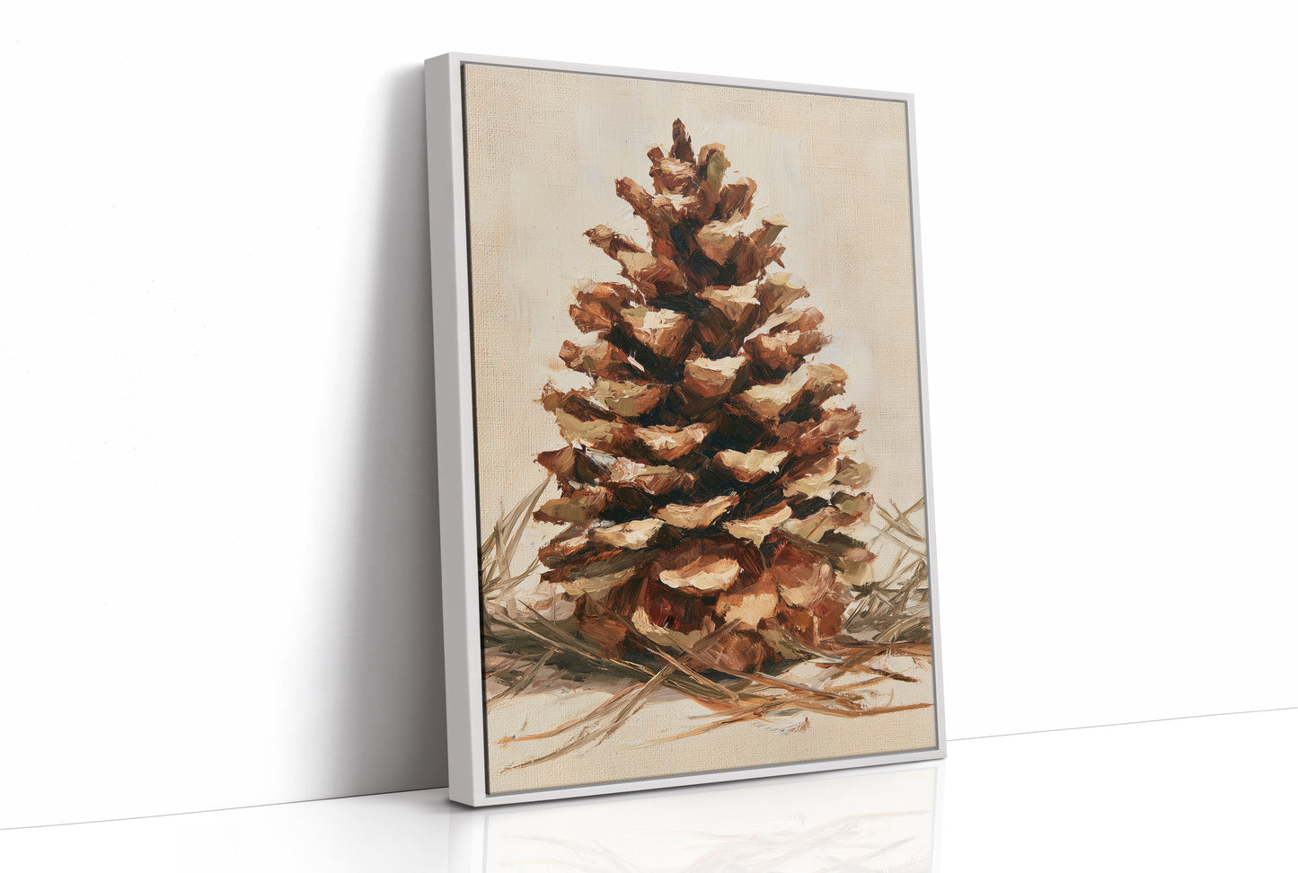 Pinecone Impasto Still Life