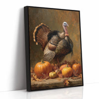 Harvest Pride Among Autumn Pumpkins