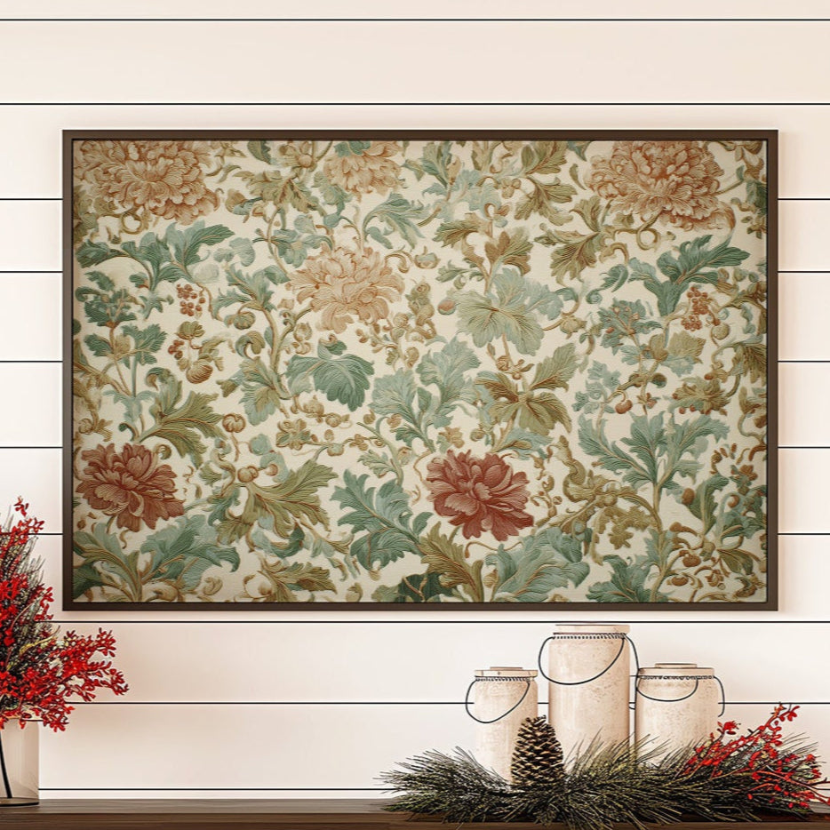 Vintage Blooms Meet Holiday Light