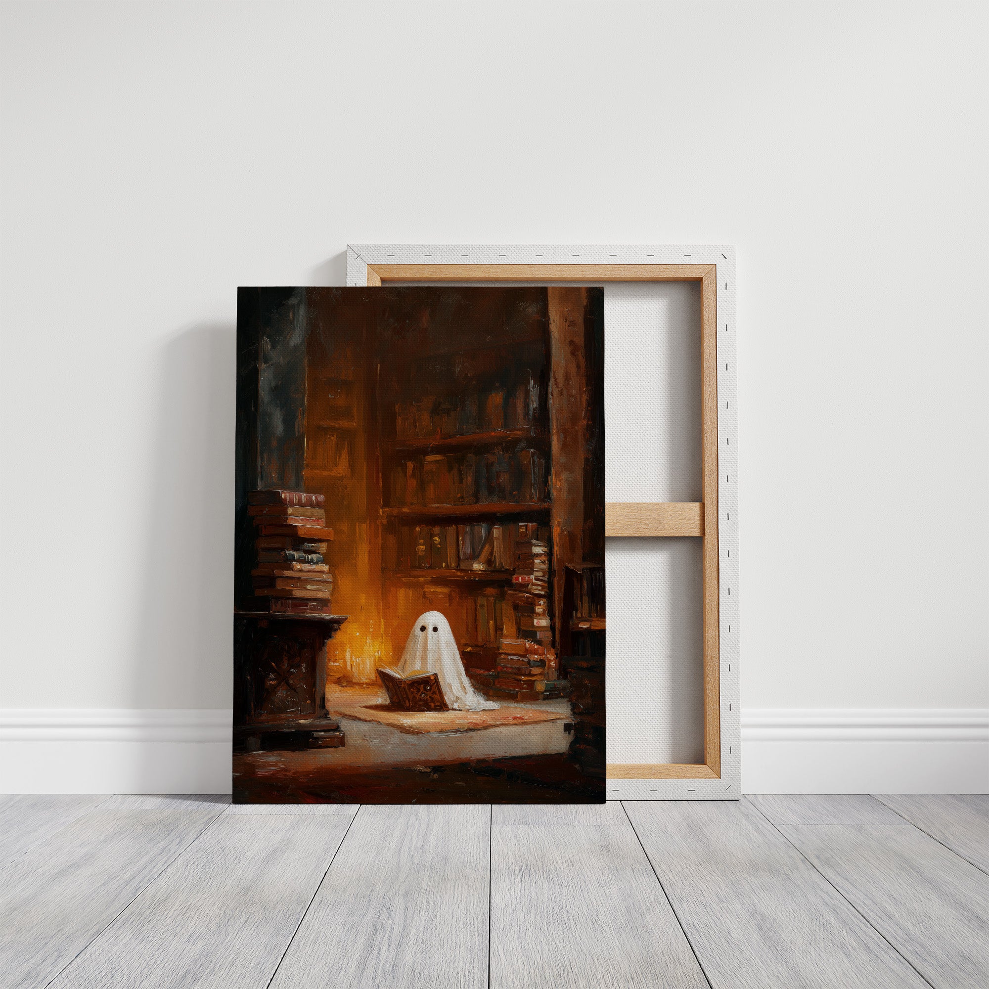 Midnight Scholar Among Dusty Tomes