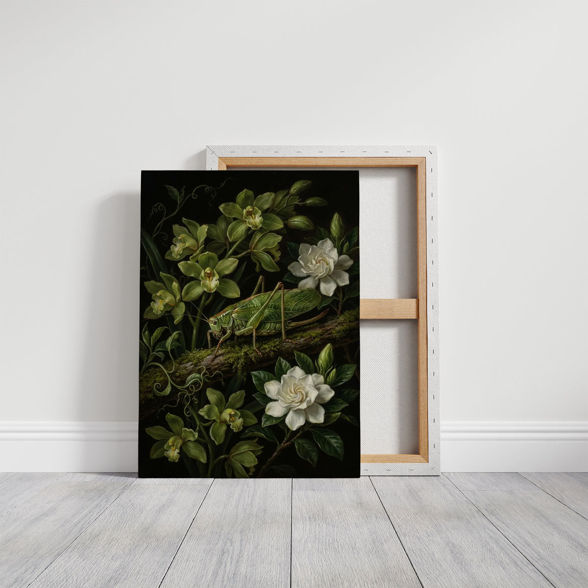 Katydid Among the Gardenias
