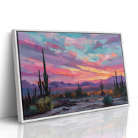 Saguaros Dance Under Painted Skies