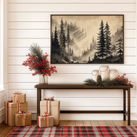 Misty Pines Catch Mountain Light