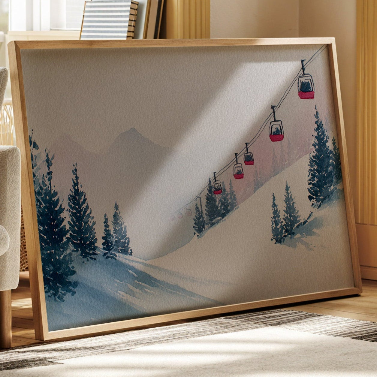 Ascending Through Misty Pines