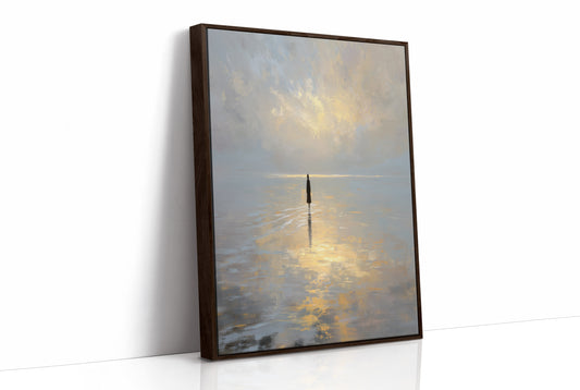 Solitude Walks Upon Golden Waters