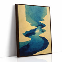Turquoise Rivers Cut Golden Plains