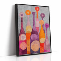 Wine Bottles Dance At Twilight