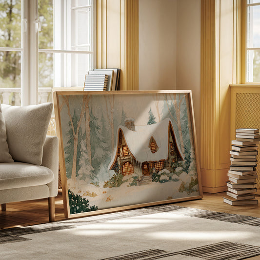Cottage Beneath a Winter Veil