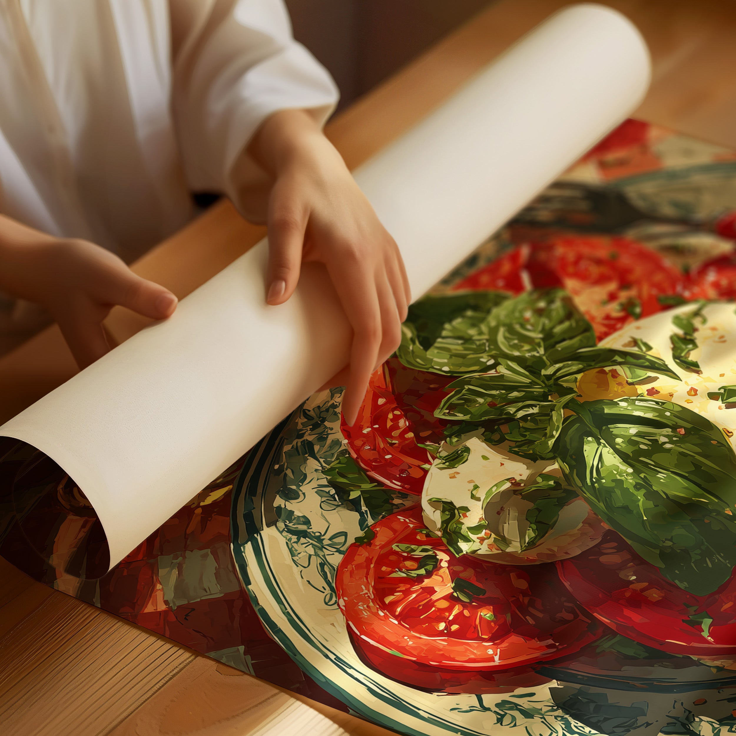 Caprese on Checkered Cloth
