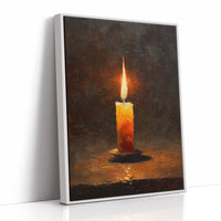 Amber Flame Against Darkness Waits