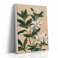 White Lily Botanical Painting