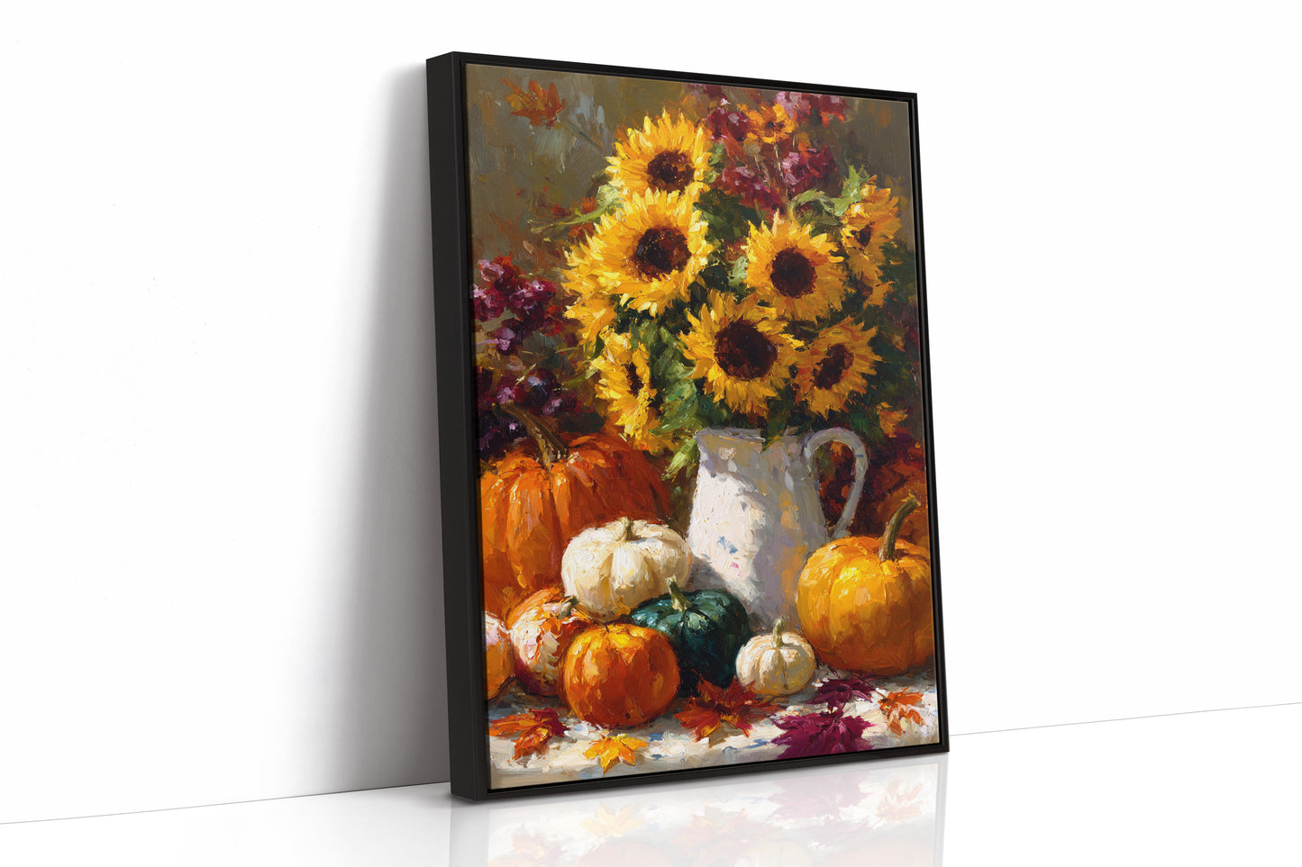 Autumn's Warmth In Sunflower Light