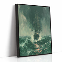 Ghost Ship in Green Squall