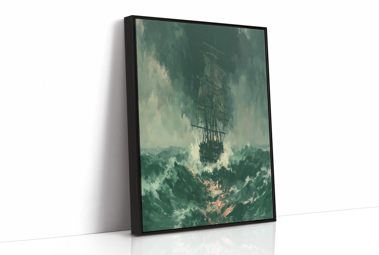 Ghost Ship in Green Squall
