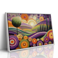 Tuscan Hills Dance In Violet Light